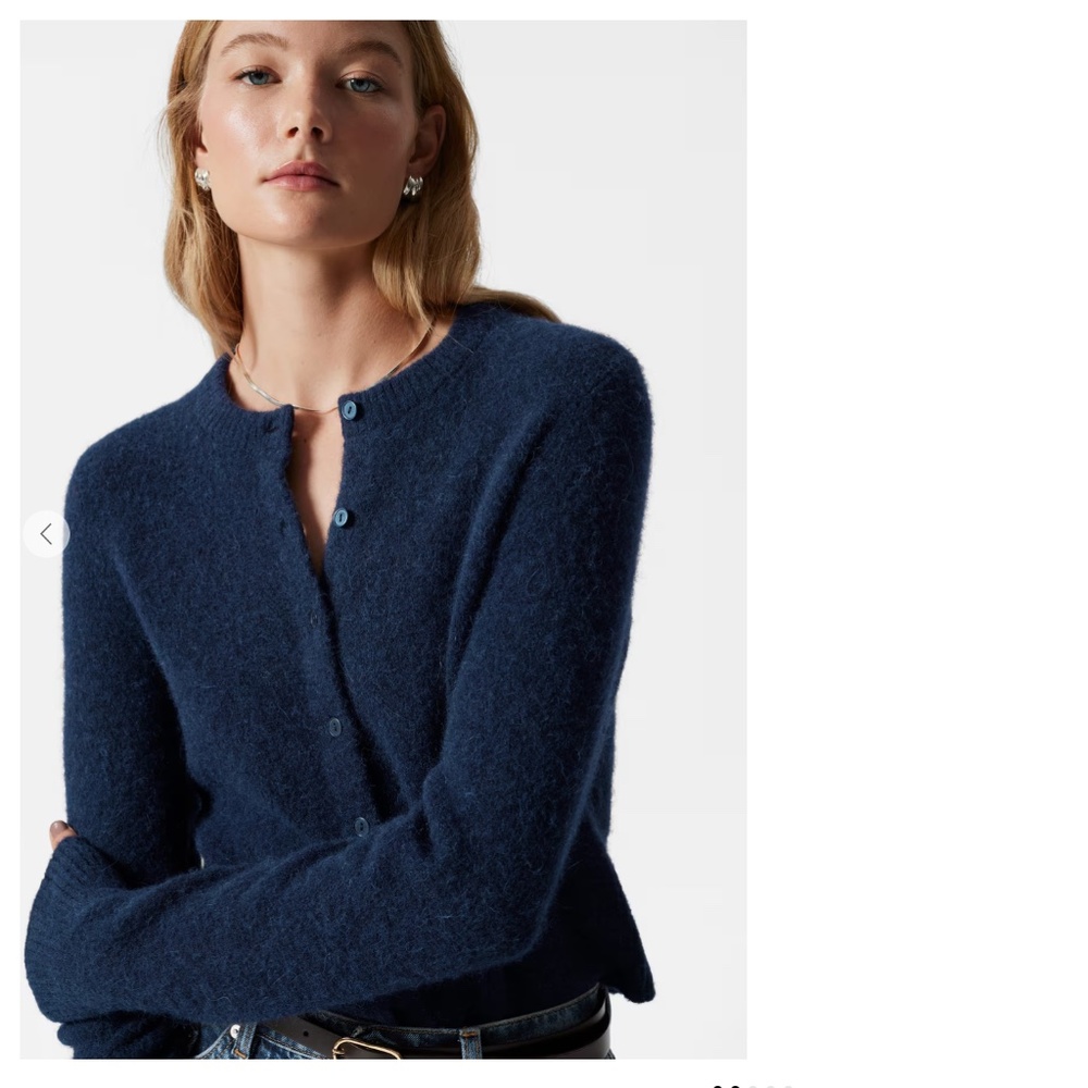 Alpaca-Blend Knit Cardigan